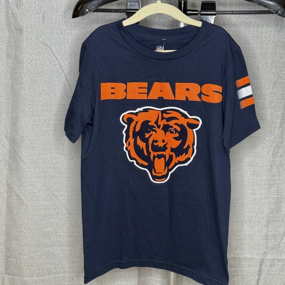NWT - NFL - Chicago Bears - Boys Short Sleeve Logo Shirt - Size Youth Small